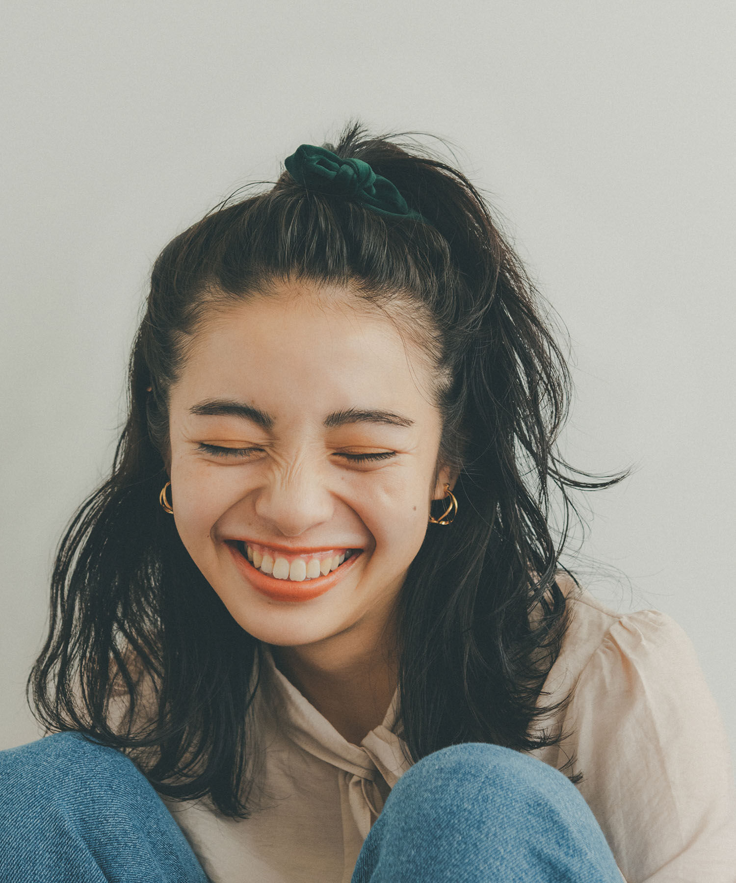 ROPE PICNIC PASSAGE「【KIBE AKEMI&times;ROPE'PICNIC】Velvet&tweed tieribbonpony」|ヘアゴム・シュシュ|