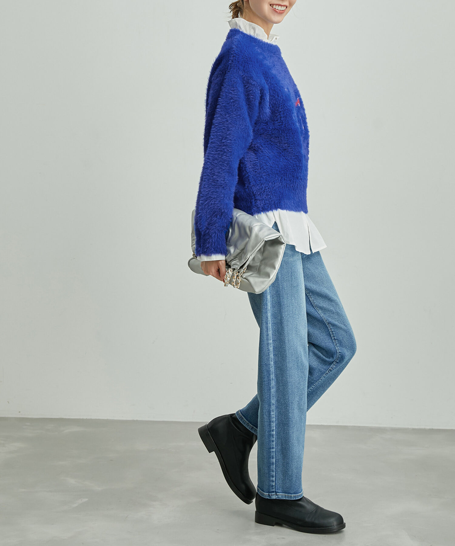 Rope&rsquo;Picnic「ドッグモチーフジャガードニット」|ニット・セーター|