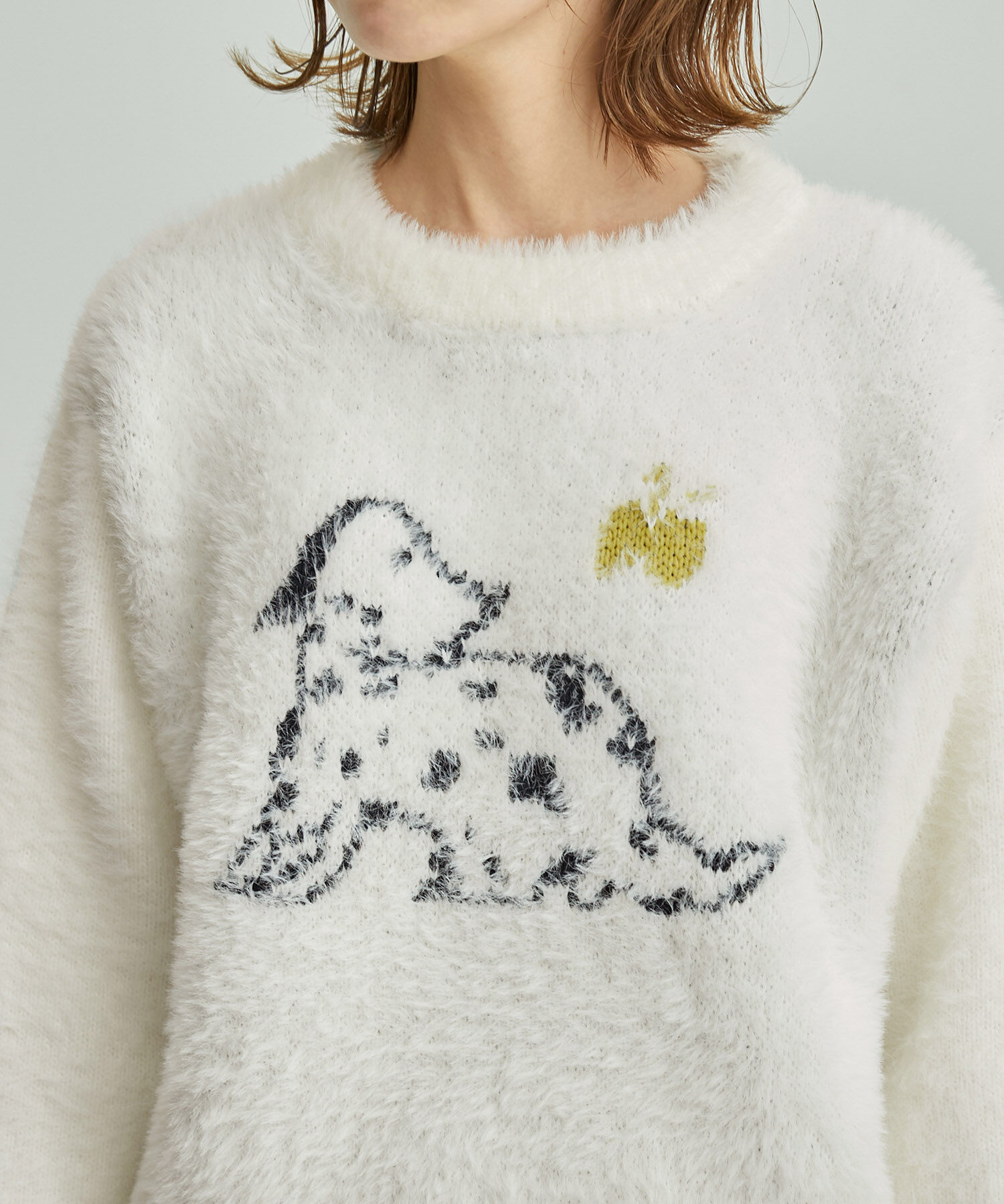 Rope&rsquo;Picnic「ドッグモチーフジャガードニット」|ニット・セーター|