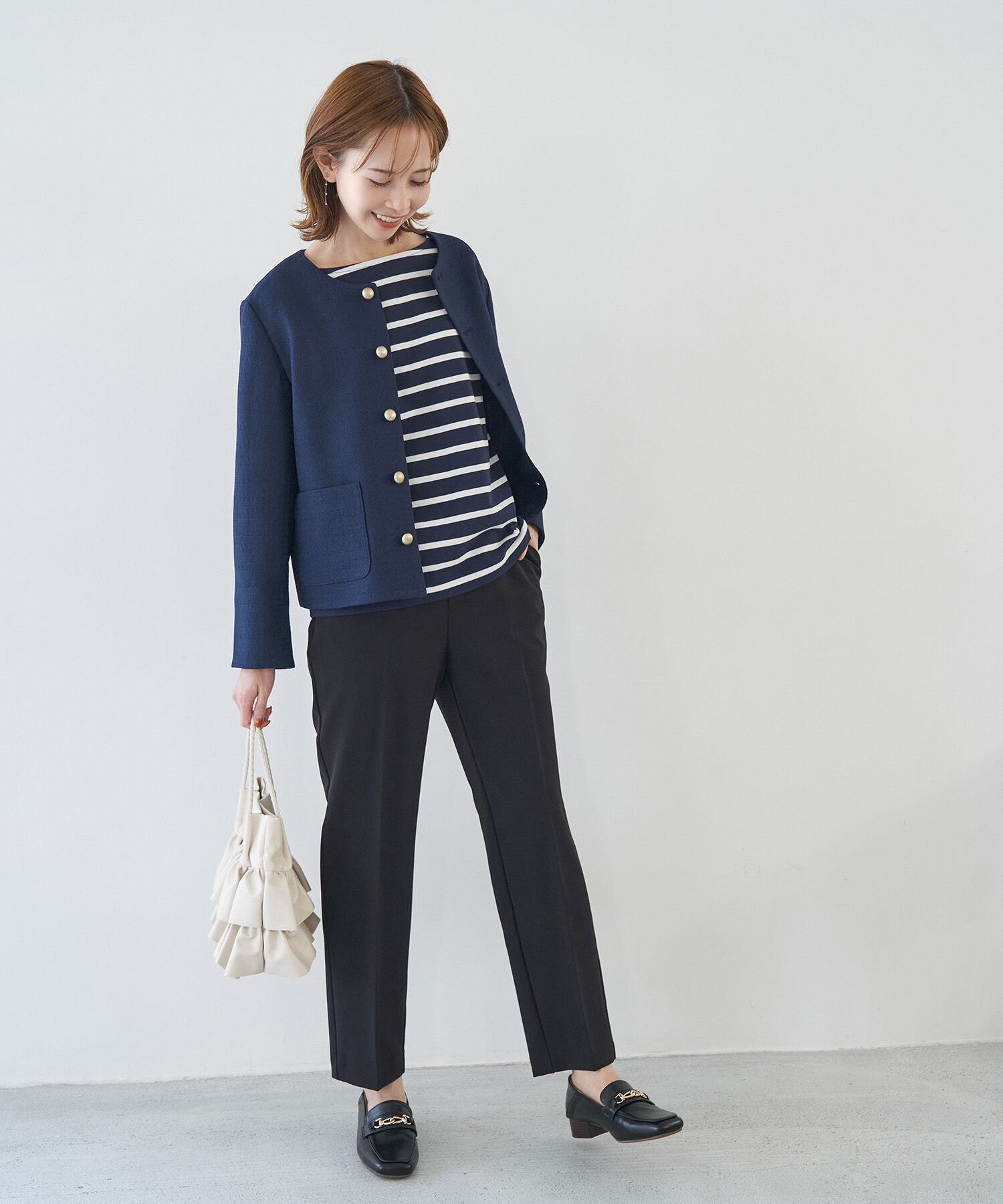 Rope&rsquo;Picnic「リンクコーデ/フレンチボーダートップス」|Tシャツ・カットソー|