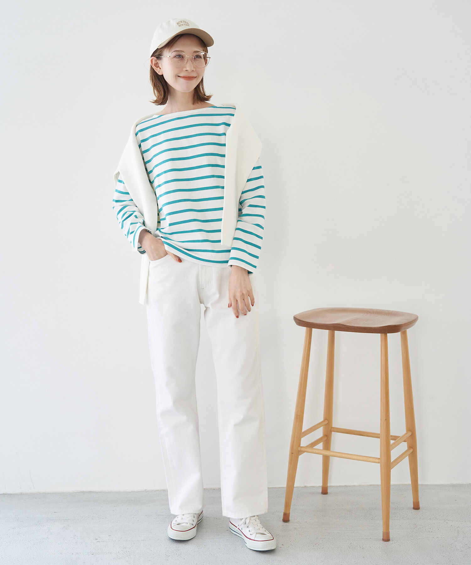 Rope&rsquo;Picnic「リンクコーデ/フレンチボーダートップス」|Tシャツ・カットソー|