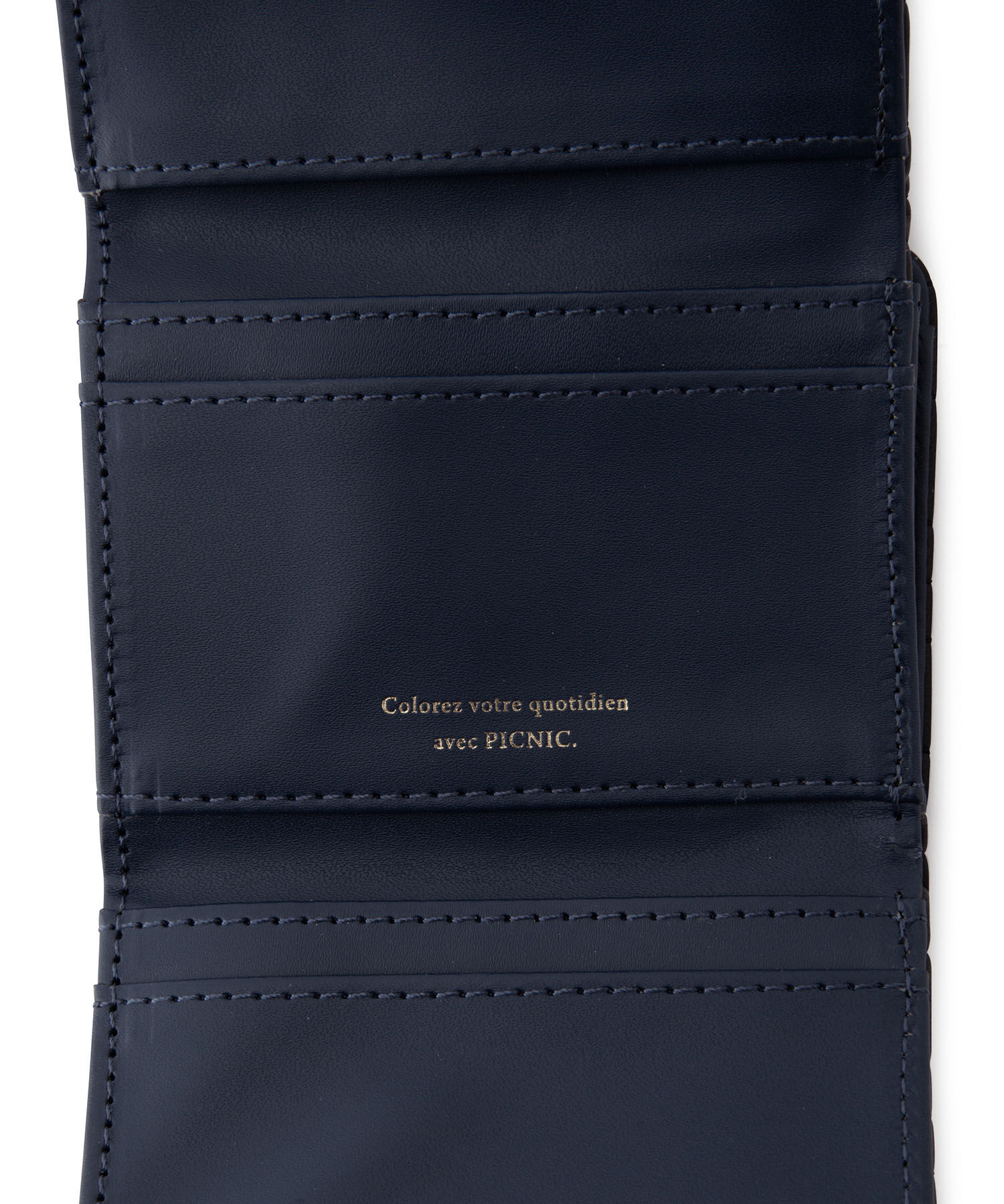 ROPE PICNIC PASSAGE「がま口キルティング三つ折りミニウォレット」|財布|