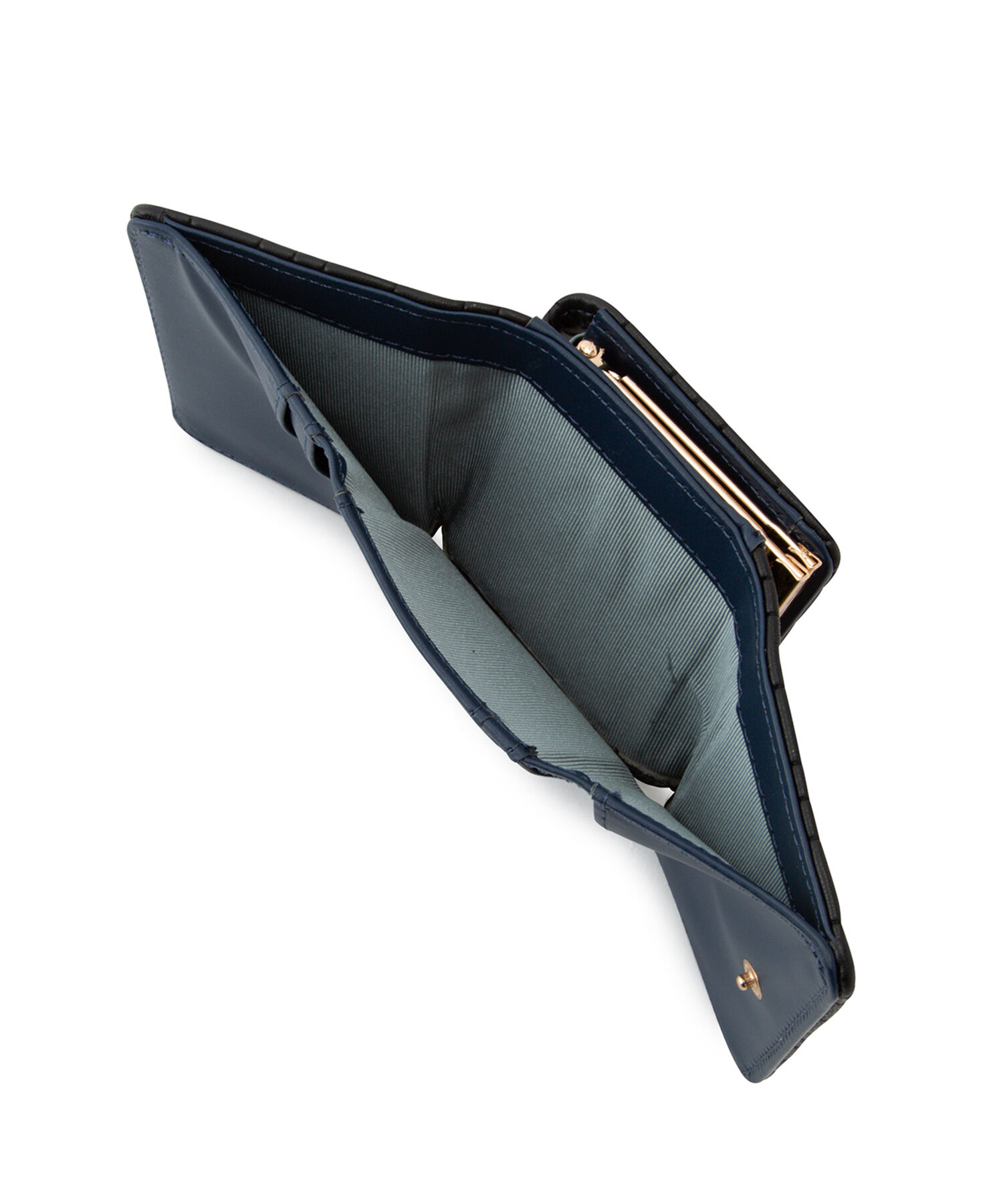 ROPE PICNIC PASSAGE「がま口キルティング三つ折りミニウォレット」|財布|