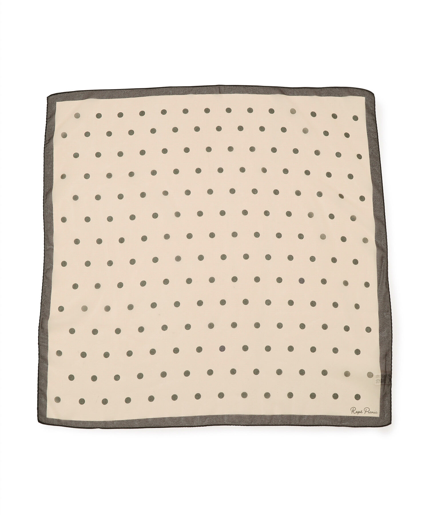 ROPE PICNIC PASSAGE「オーガンジードットスカーフ」|バンダナ・スカーフ|