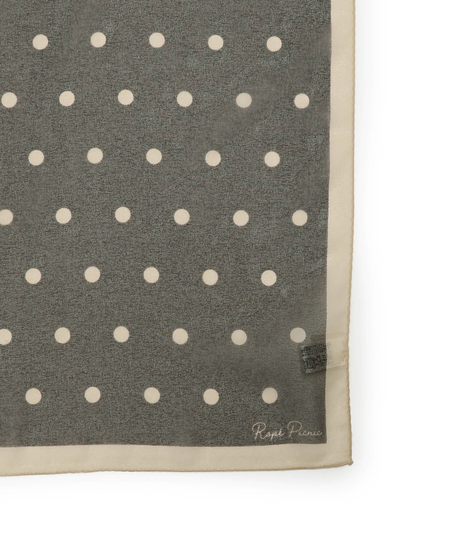 ROPE PICNIC PASSAGE「オーガンジードットスカーフ」|バンダナ・スカーフ|