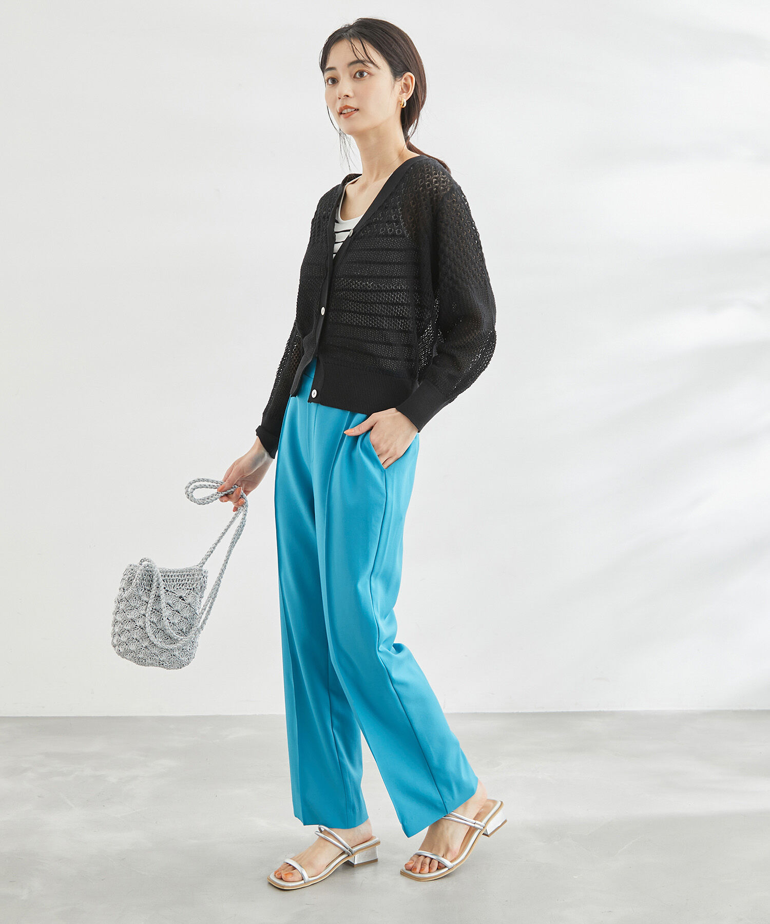 Rope&rsquo;Picnic「ERI SILK 透かしカーディガン」|カーディガン|