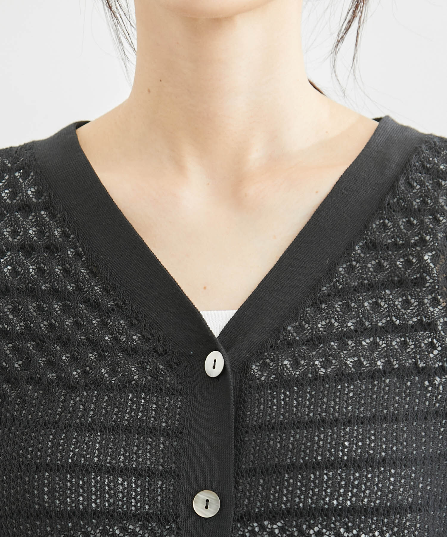 Rope&rsquo;Picnic「ERI SILK 透かしカーディガン」|カーディガン|