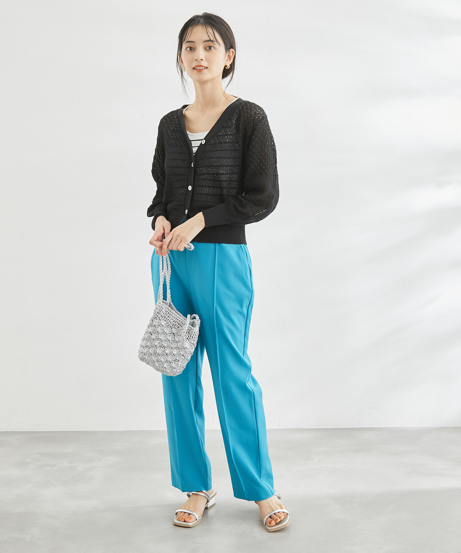 Rope&rsquo;Picnic「ERI SILK 透かしカーディガン」|カーディガン|