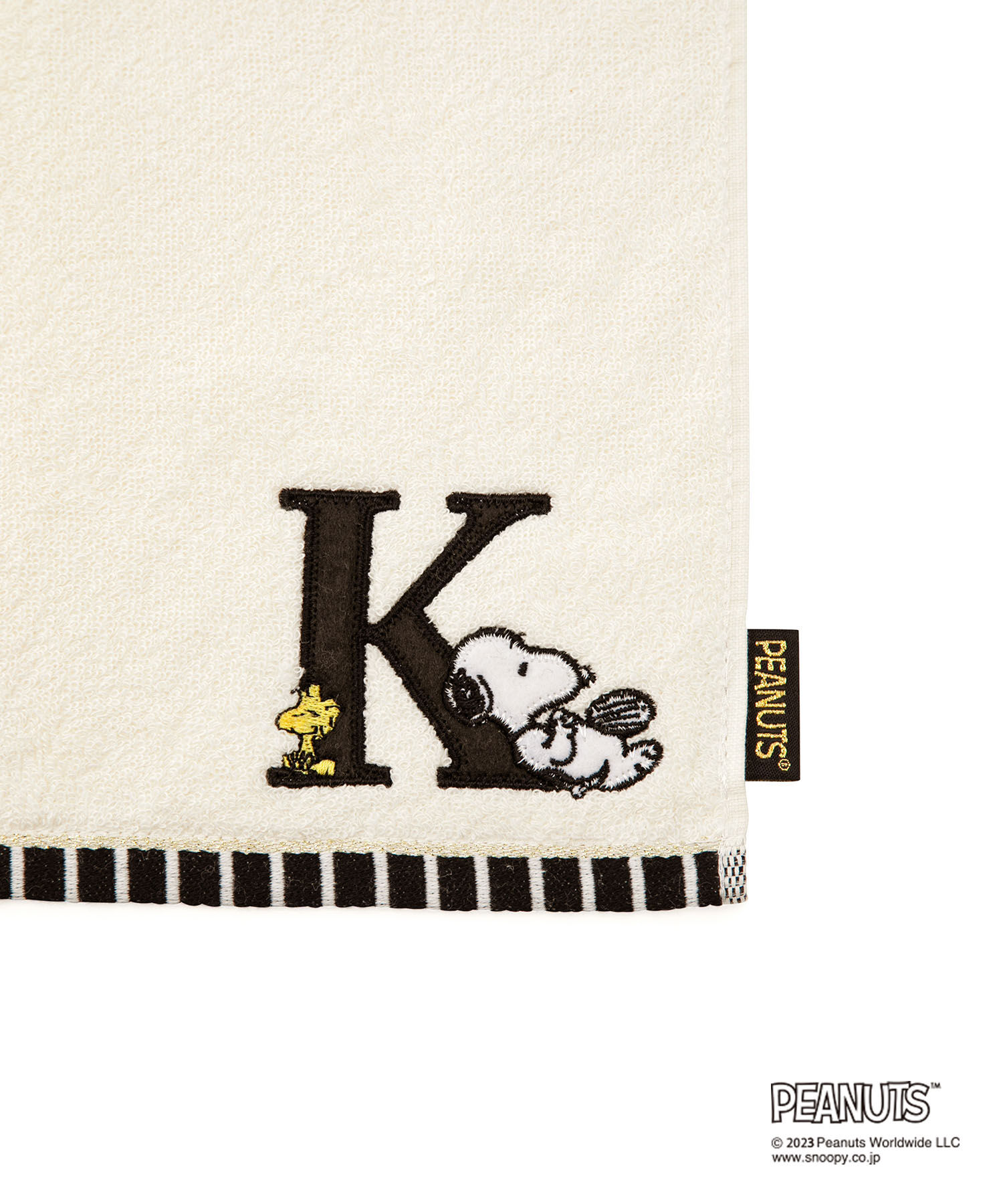 ROPE PICNIC PASSAGE「【PEANUTS】スヌーピーイニシャルミニタオル」|ハンカチ|