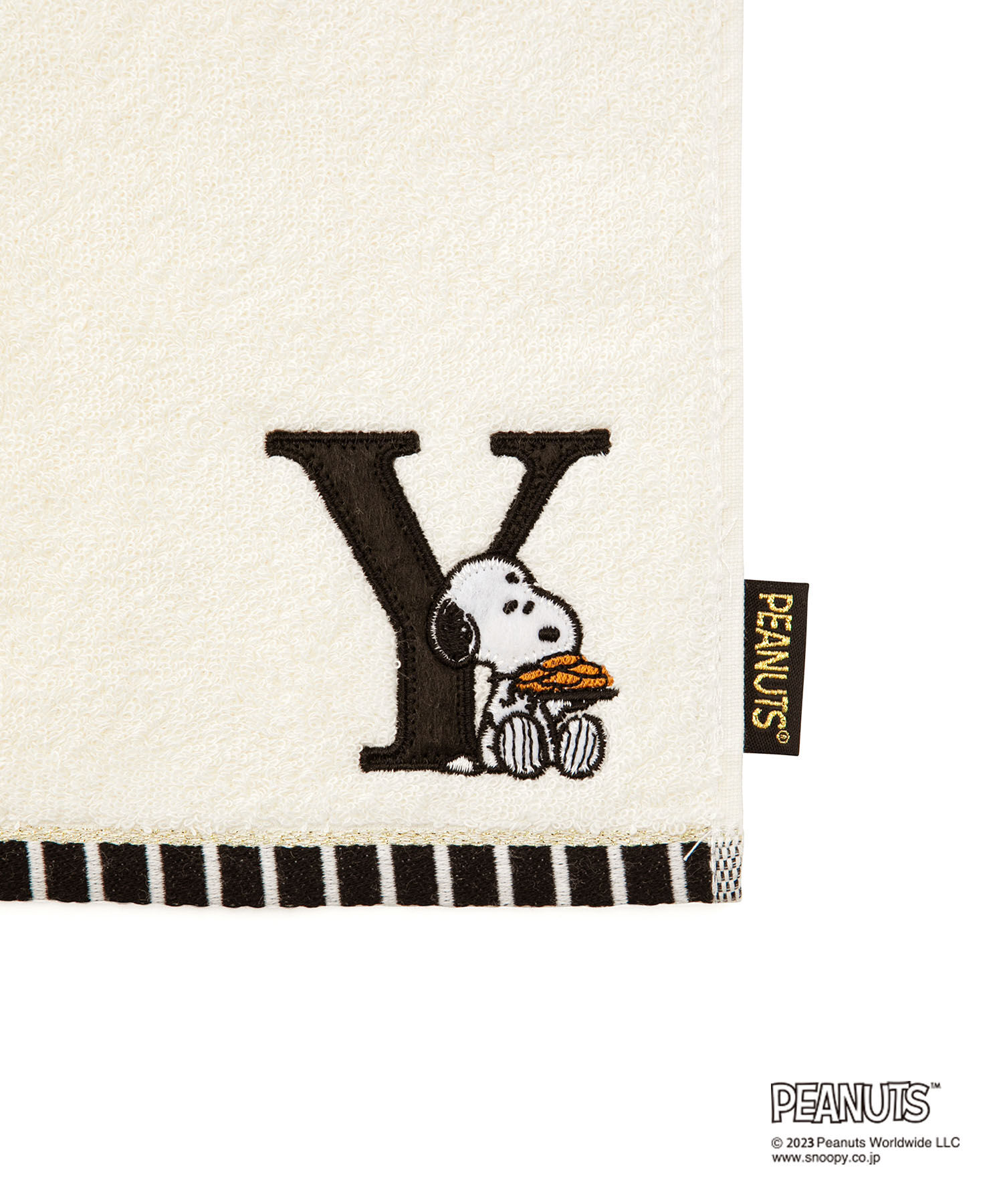 ROPE PICNIC PASSAGE「【PEANUTS】スヌーピーイニシャルミニタオル」|ハンカチ|