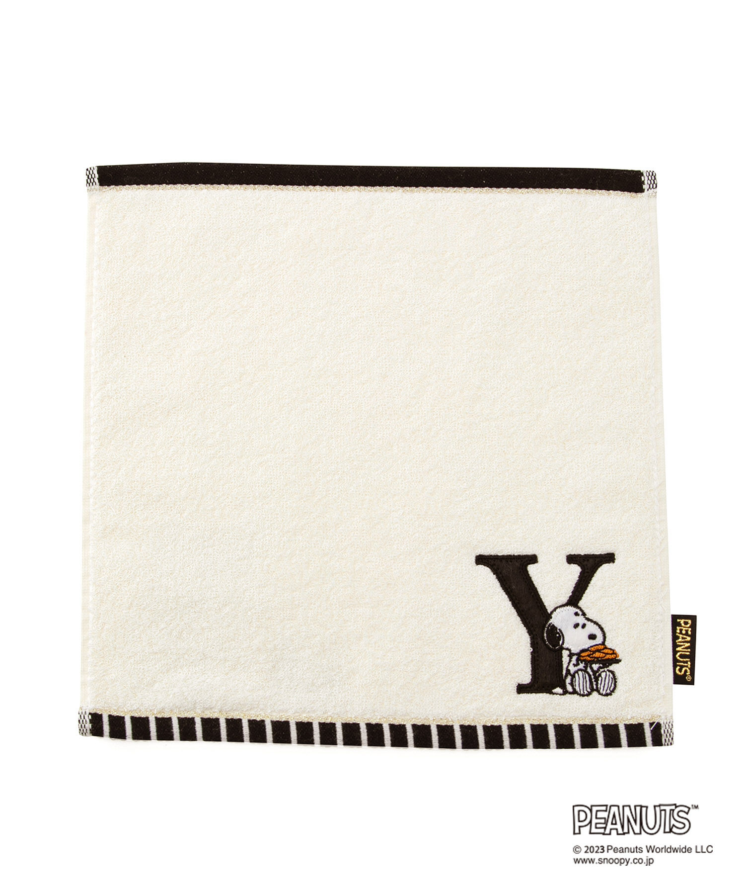 ROPE PICNIC PASSAGE「【PEANUTS】スヌーピーイニシャルミニタオル」|ハンカチ|オフホワイト(15)