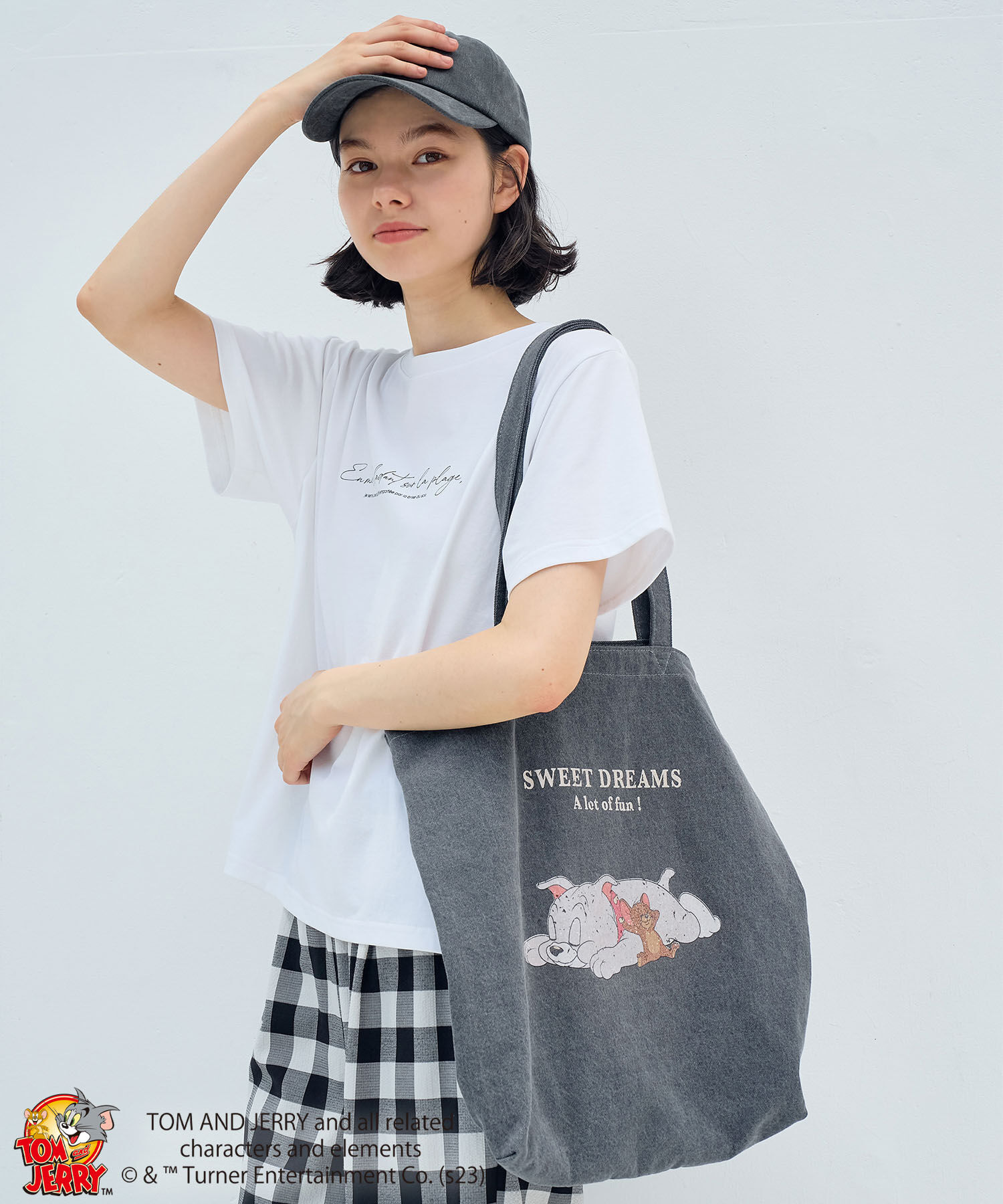 ROPE PICNIC PASSAGE「【TOM and JERRY】ヴィンテージプリントトートバッグ」|トートバッグ|