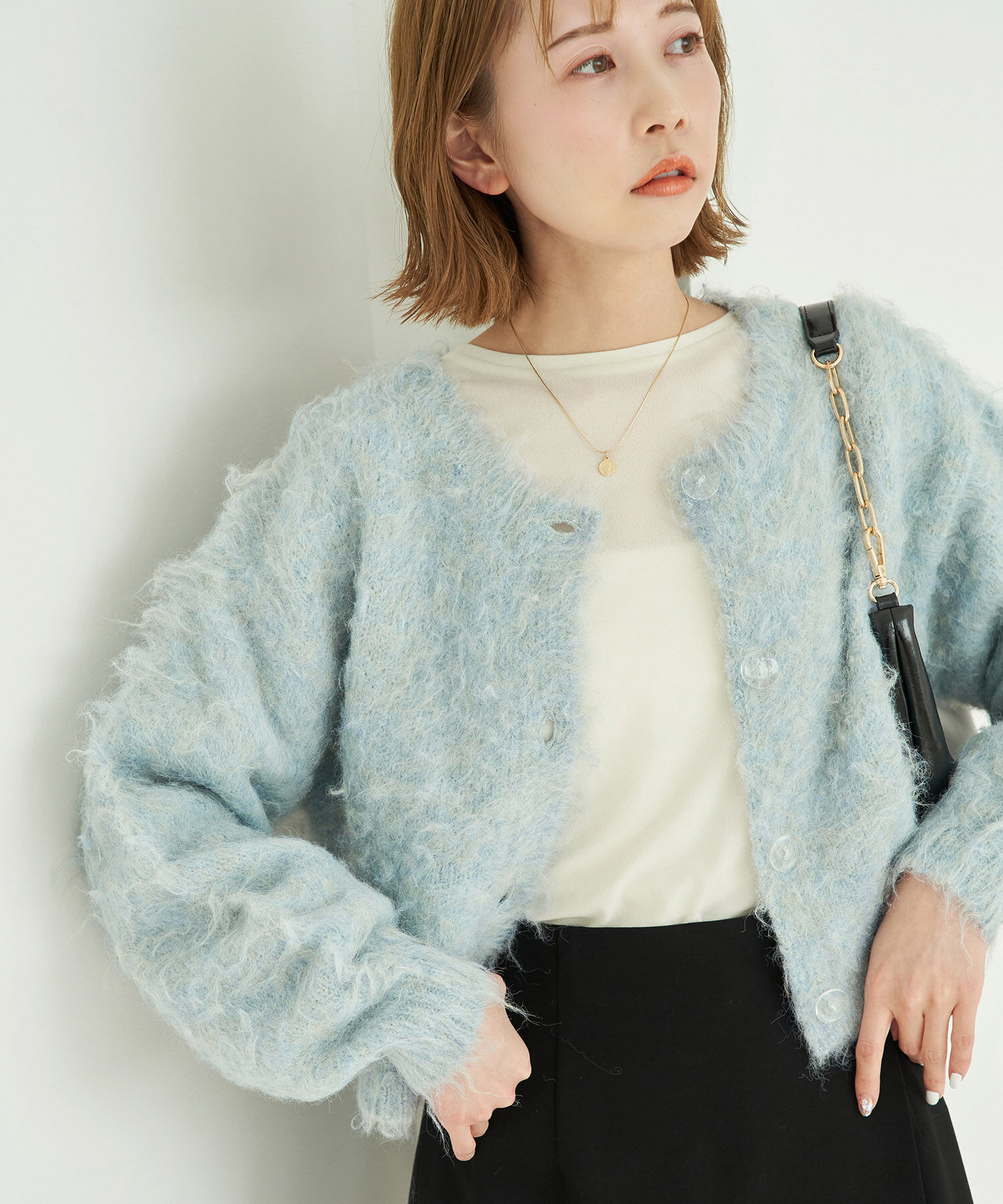 Rope&rsquo;Picnic「【一部店舗限定】2WAY/MIX起毛ヤーンカーディガン」|カーディガン|