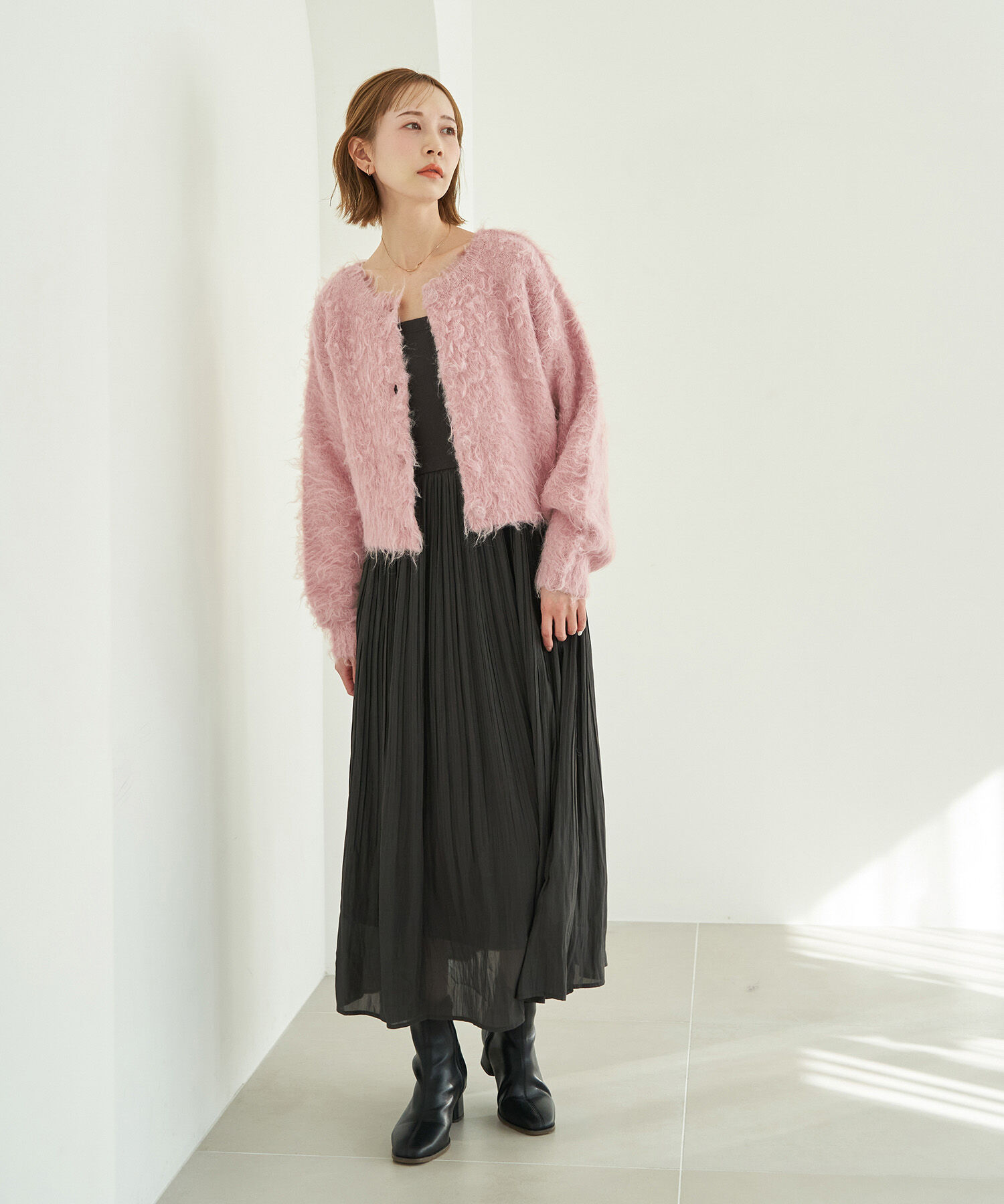 Rope&rsquo;Picnic「【一部店舗限定】2WAY/MIX起毛ヤーンカーディガン」|カーディガン|