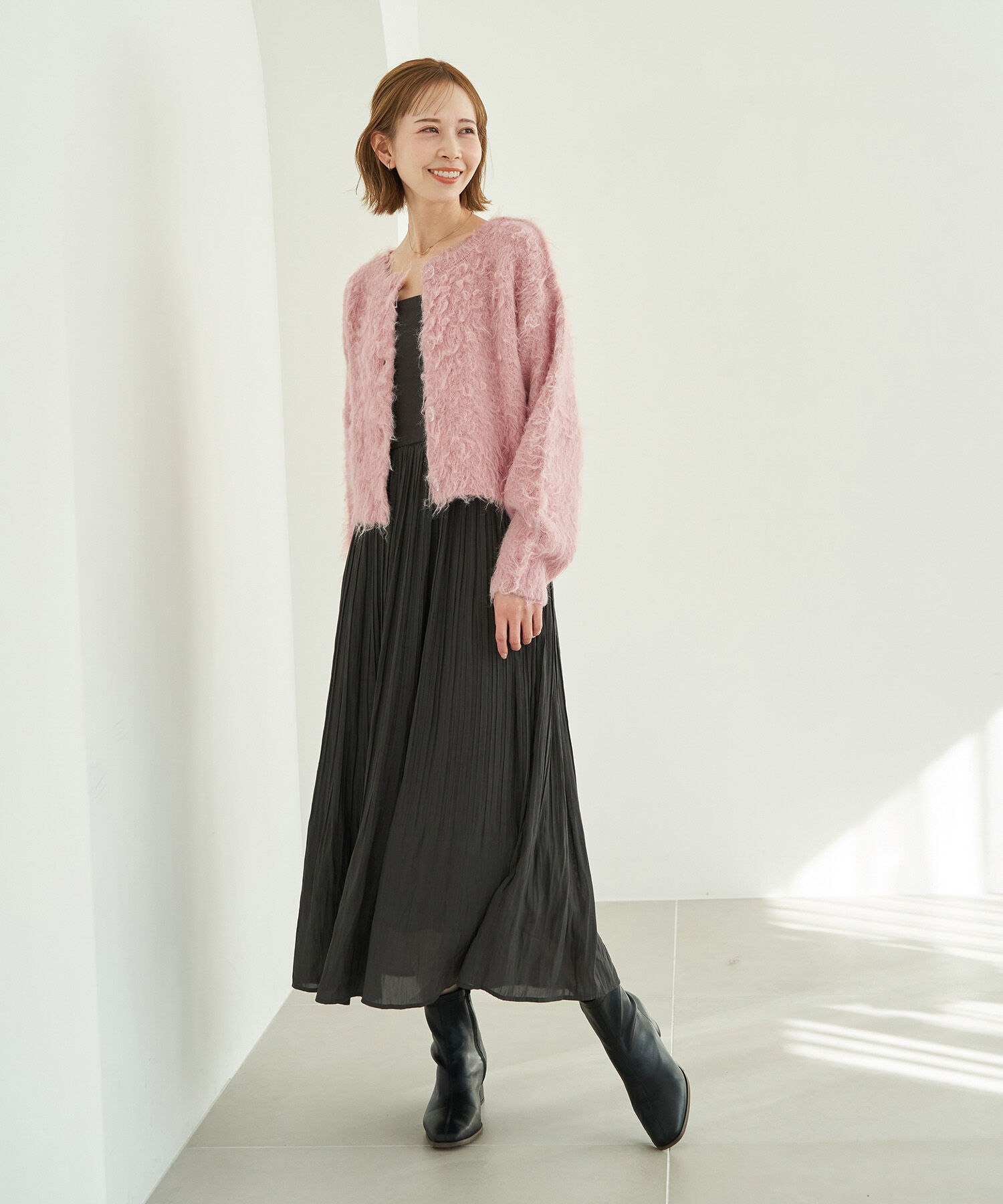 Rope&rsquo;Picnic「【一部店舗限定】2WAY/MIX起毛ヤーンカーディガン」|カーディガン|