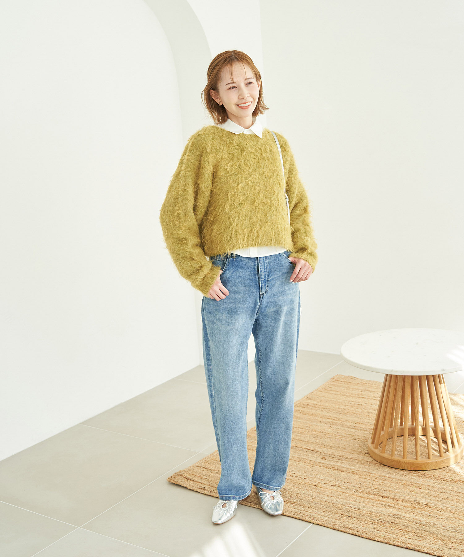 Rope&rsquo;Picnic「【一部店舗限定】2WAY/MIX起毛ヤーンカーディガン」|カーディガン|