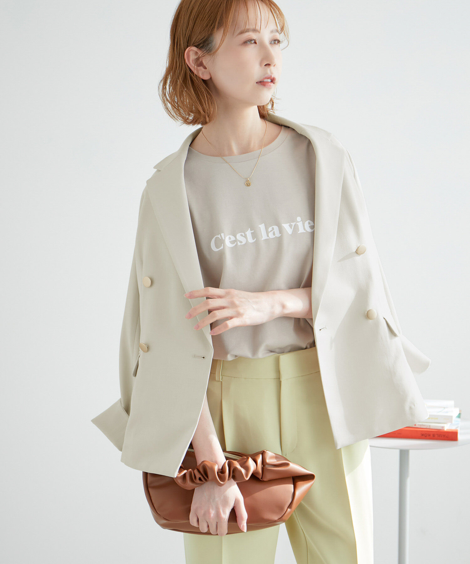 Rope&rsquo;Picnic「【ご好評につき追加生産】金ボタンジャケット/UVカット・接触冷感・セットアップ対応・リンクコーデ」|テーラードジャケット|