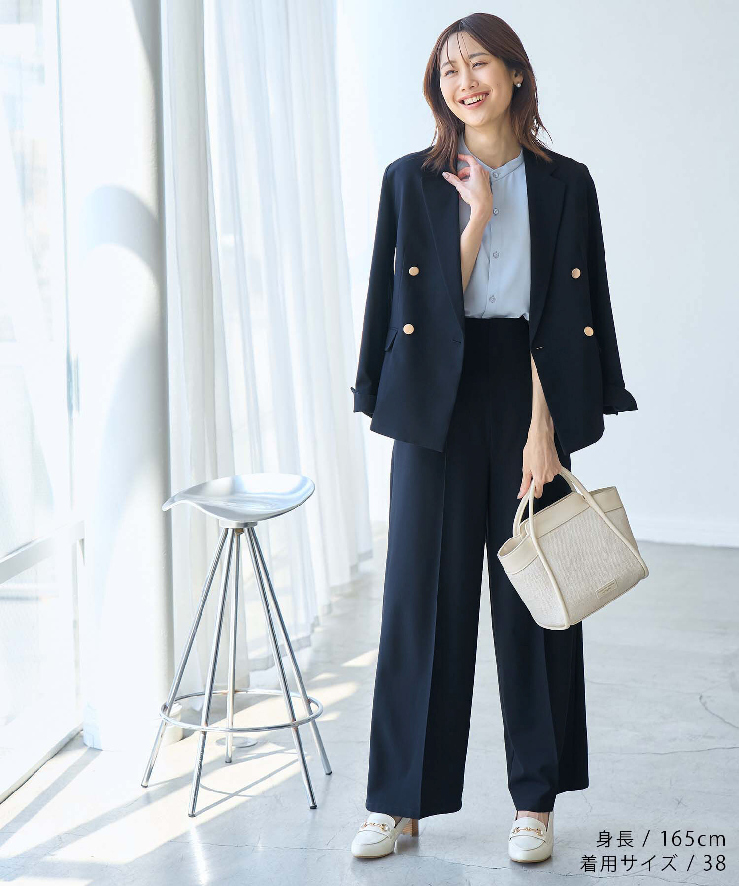 Rope&rsquo;Picnic「【ご好評につき追加生産】金ボタンジャケット/UVカット・接触冷感・セットアップ対応・リンクコーデ」|テーラードジャケット|