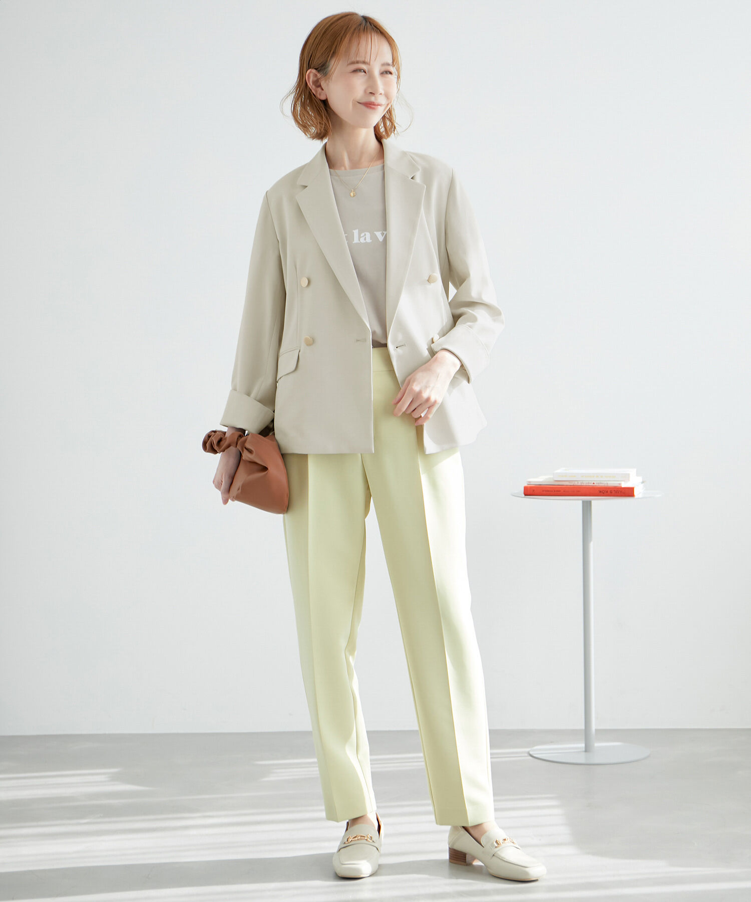 Rope&rsquo;Picnic「【ご好評につき追加生産】金ボタンジャケット/UVカット・接触冷感・セットアップ対応・リンクコーデ」|テーラードジャケット|