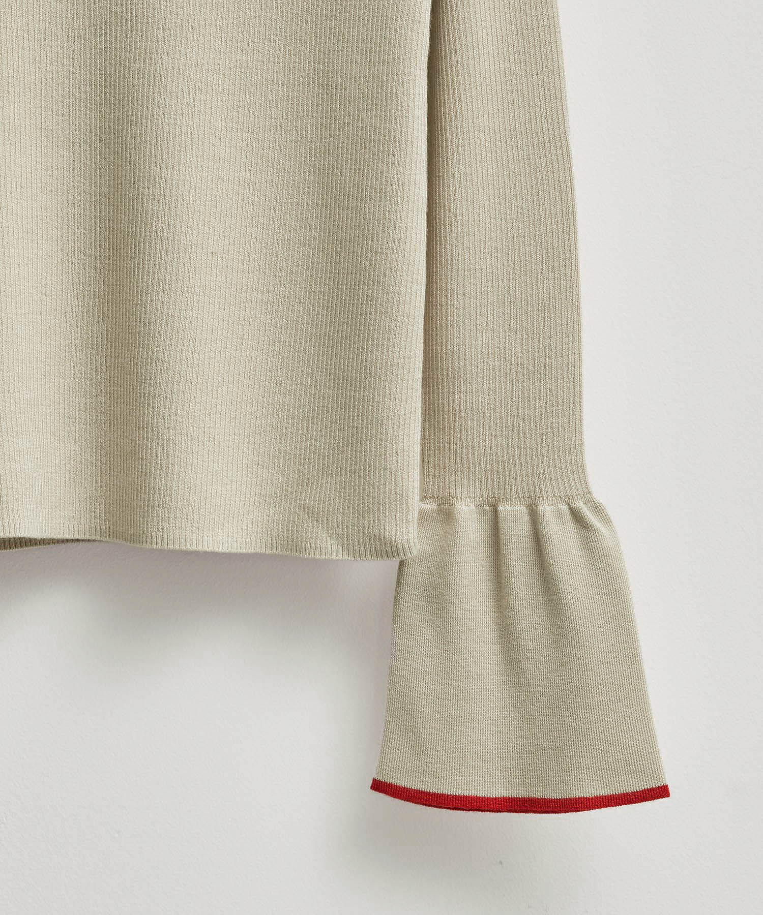 Rope&rsquo;Picnic「【WEB限定】袖フレアニットプルオーバー/アンチピリング・帯電防止・洗濯機OK」|ニット・セーター|