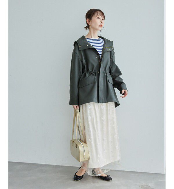 Rope&rsquo;Picnic「【花粉ガード・撥水加工】ミドル丈マウンテンパーカー」|その他|