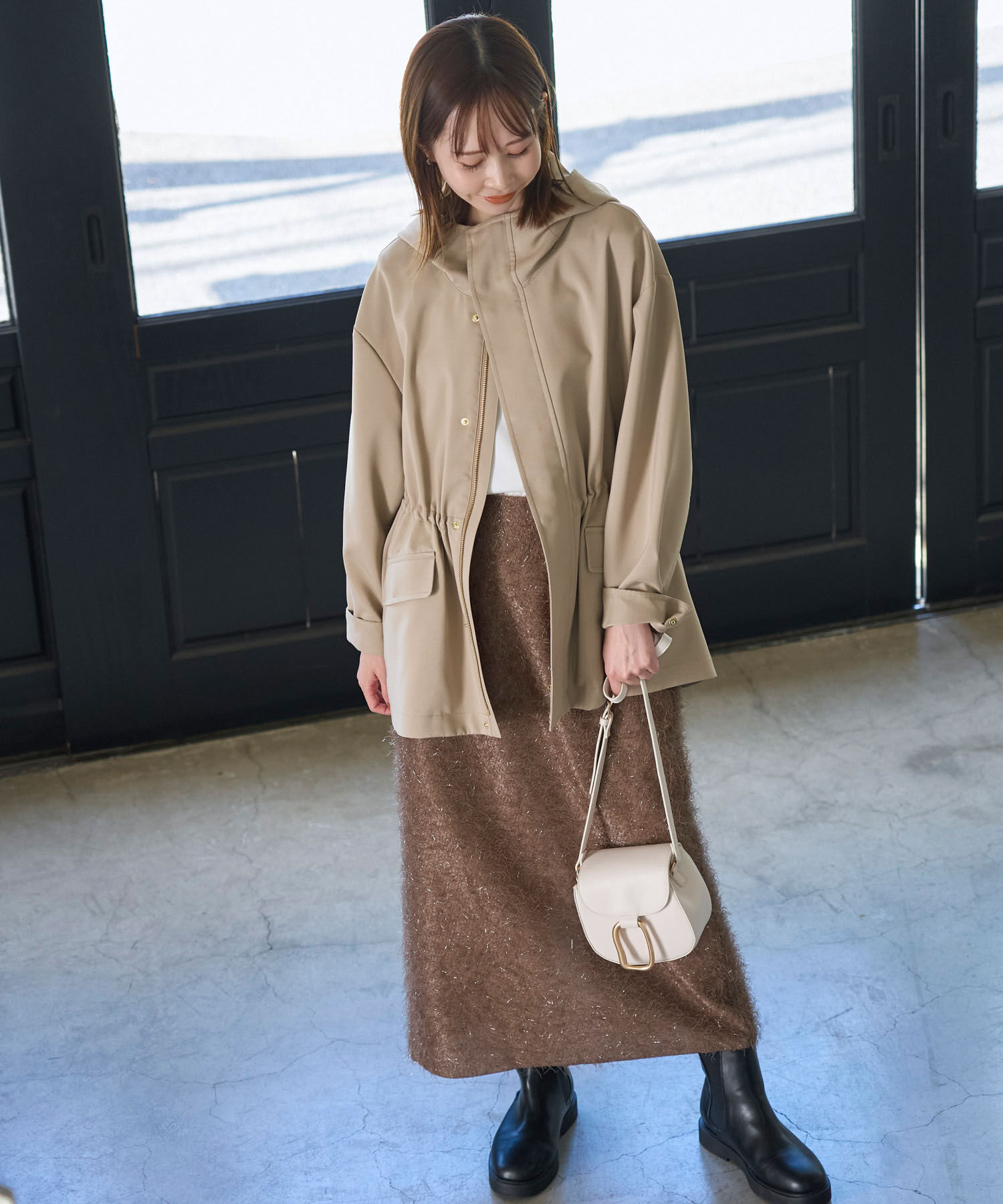 Rope&rsquo;Picnic「【花粉ガード・撥水加工】ミドル丈マウンテンパーカー」|その他|