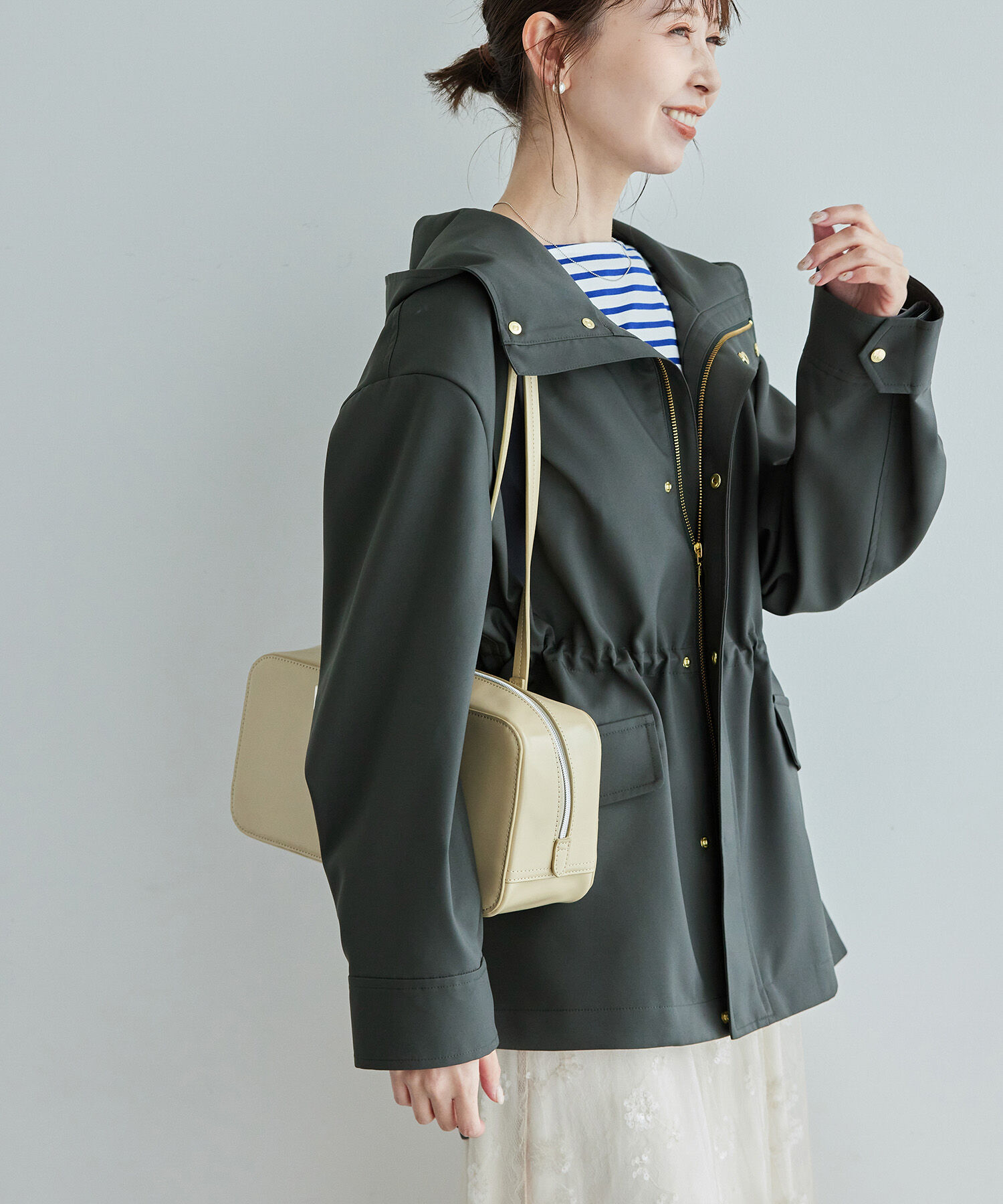 Rope&rsquo;Picnic「【花粉ガード・撥水加工】ミドル丈マウンテンパーカー」|その他|