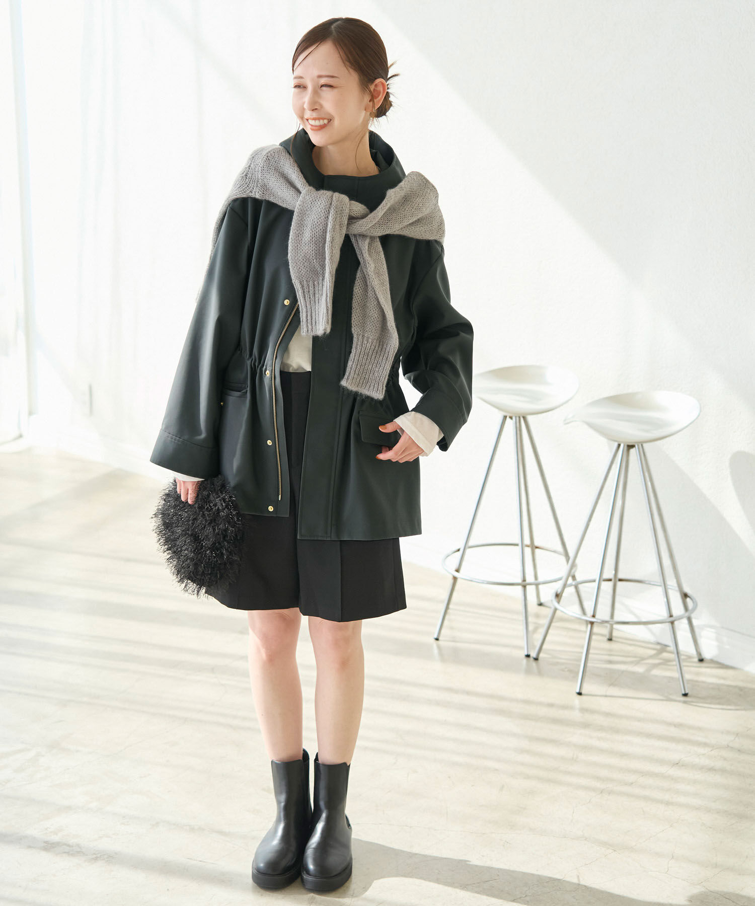 Rope&rsquo;Picnic「【花粉ガード・撥水加工】ミドル丈マウンテンパーカー」|その他|