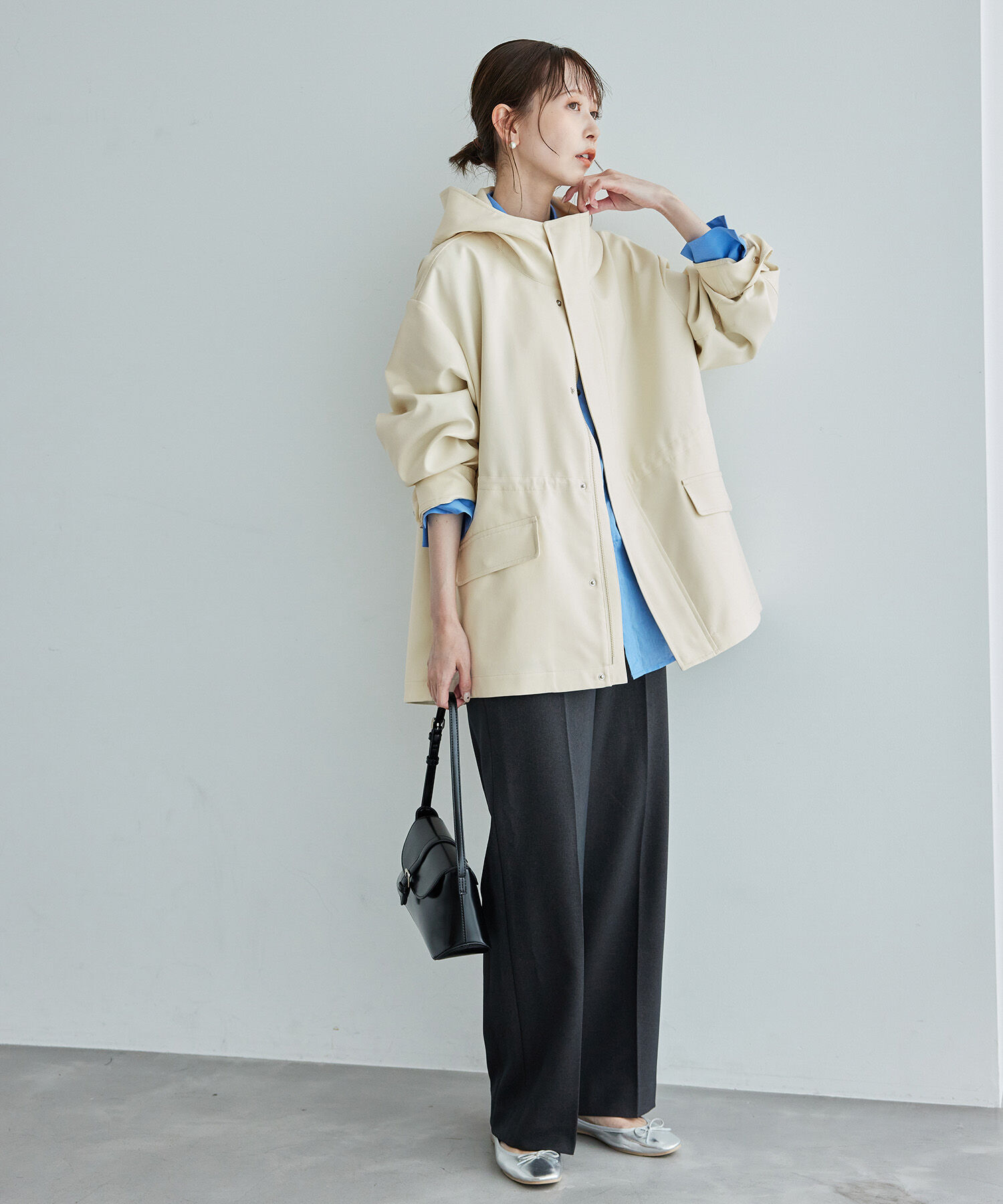 Rope&rsquo;Picnic「【花粉ガード・撥水加工】ミドル丈マウンテンパーカー」|その他|