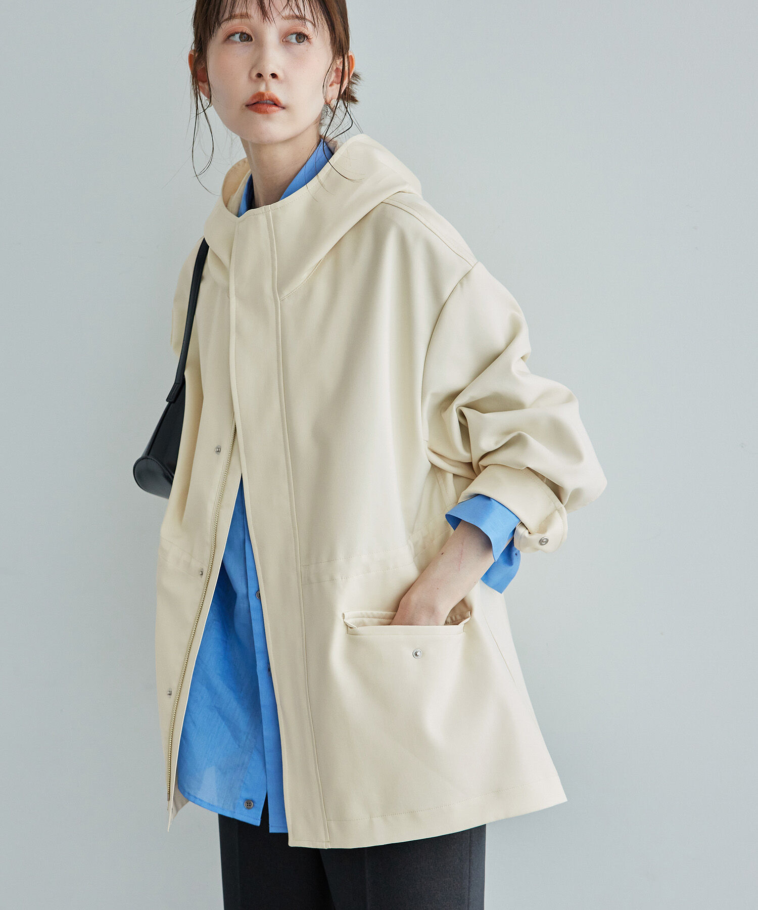 Rope&rsquo;Picnic「【花粉ガード・撥水加工】ミドル丈マウンテンパーカー」|その他|