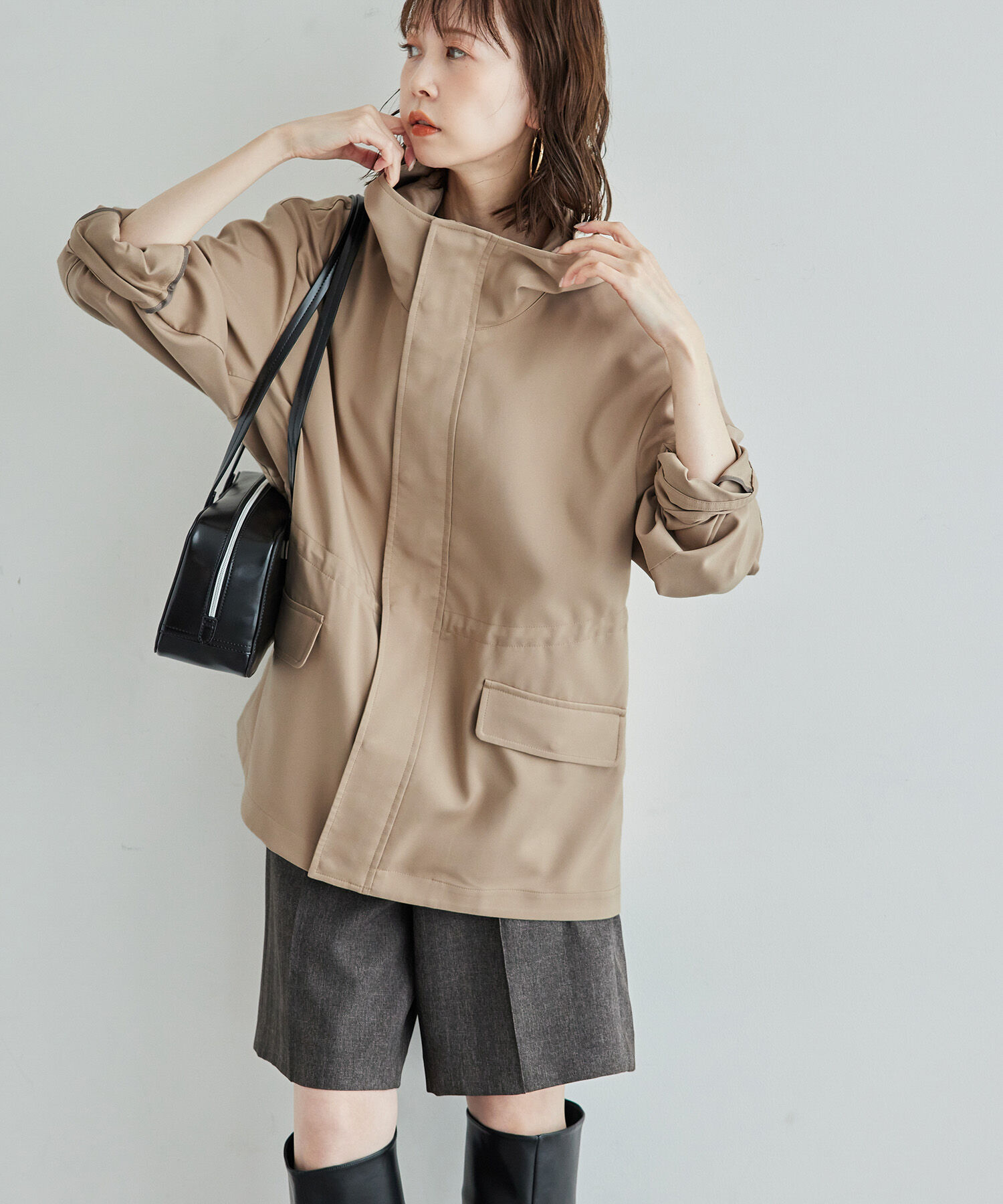 Rope&rsquo;Picnic「【花粉ガード・撥水加工】ミドル丈マウンテンパーカー」|その他|