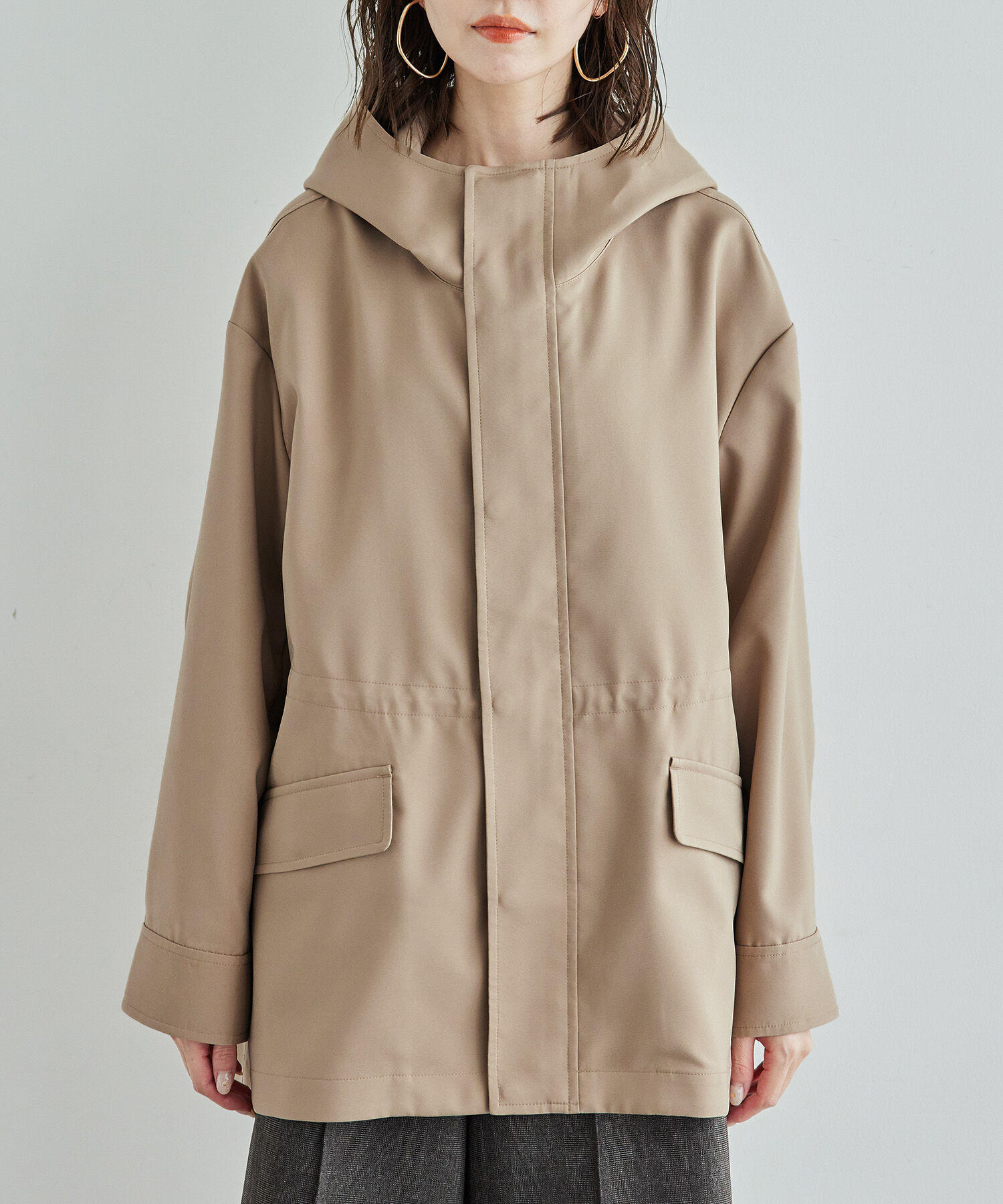 Rope&rsquo;Picnic「【花粉ガード・撥水加工】ミドル丈マウンテンパーカー」|その他|