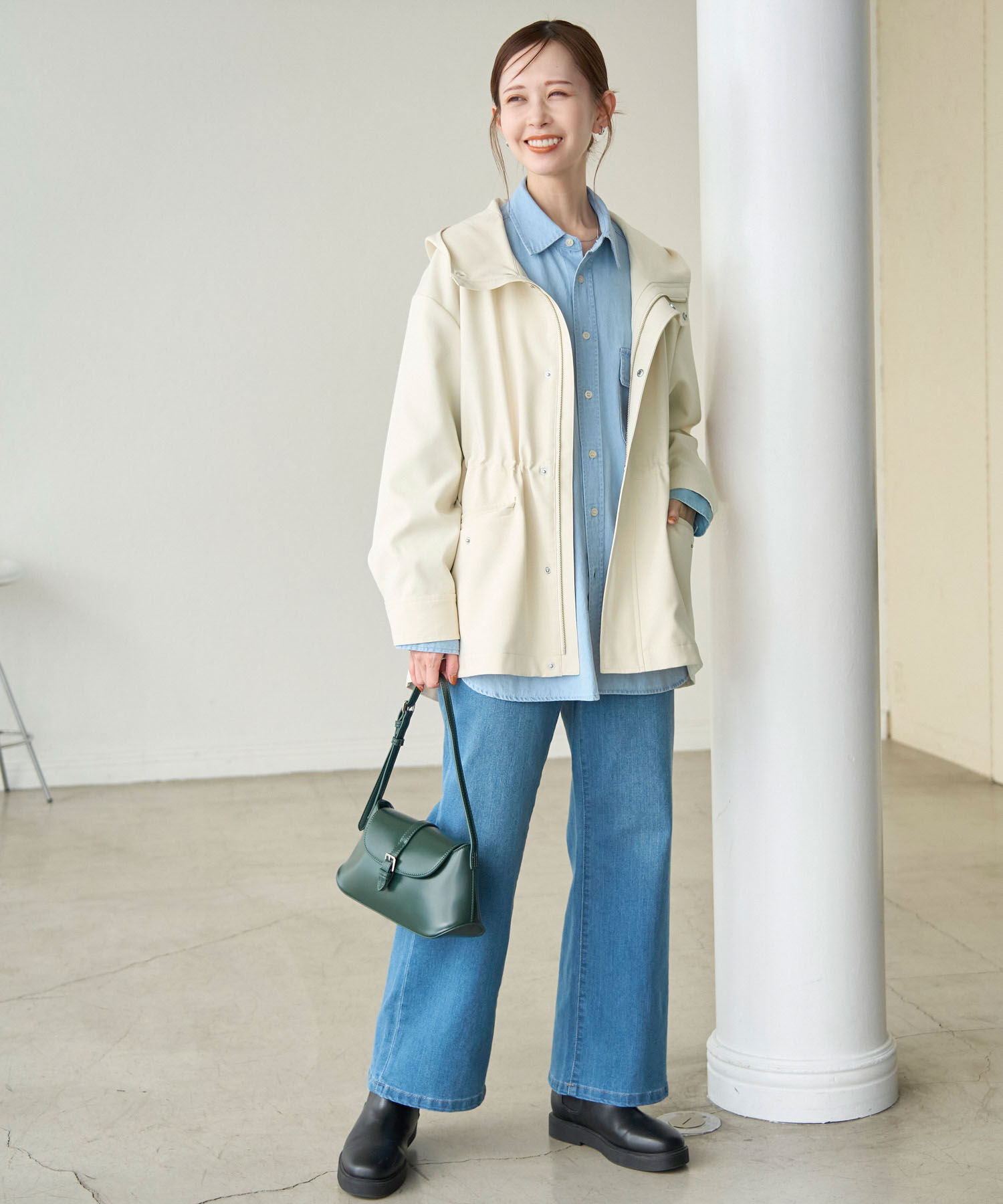 Rope&rsquo;Picnic「【花粉ガード・撥水加工】ミドル丈マウンテンパーカー」|その他|