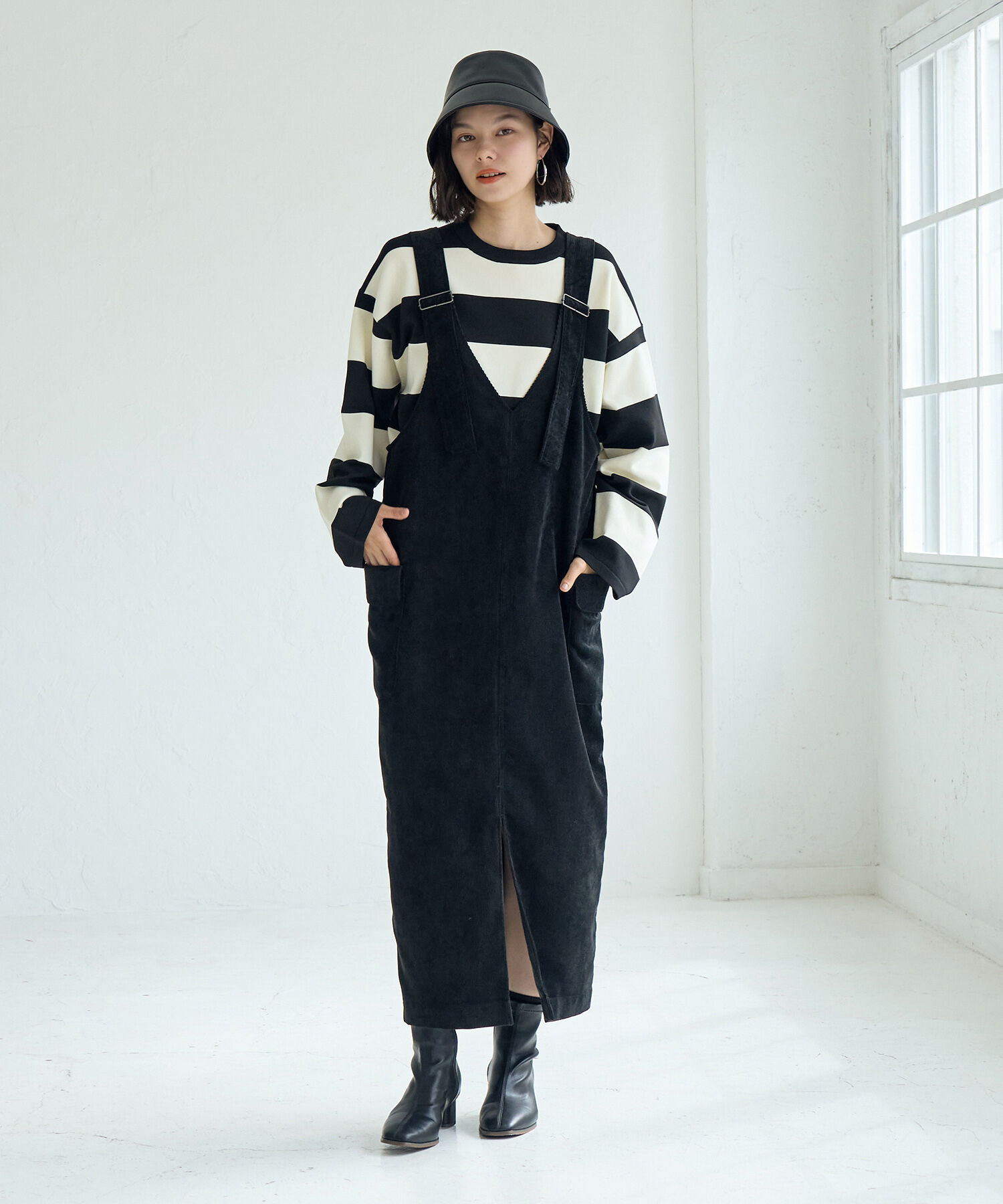 Rope&rsquo;Picnic「太ボーダーニットプルオーバー」|ニット・セーター|