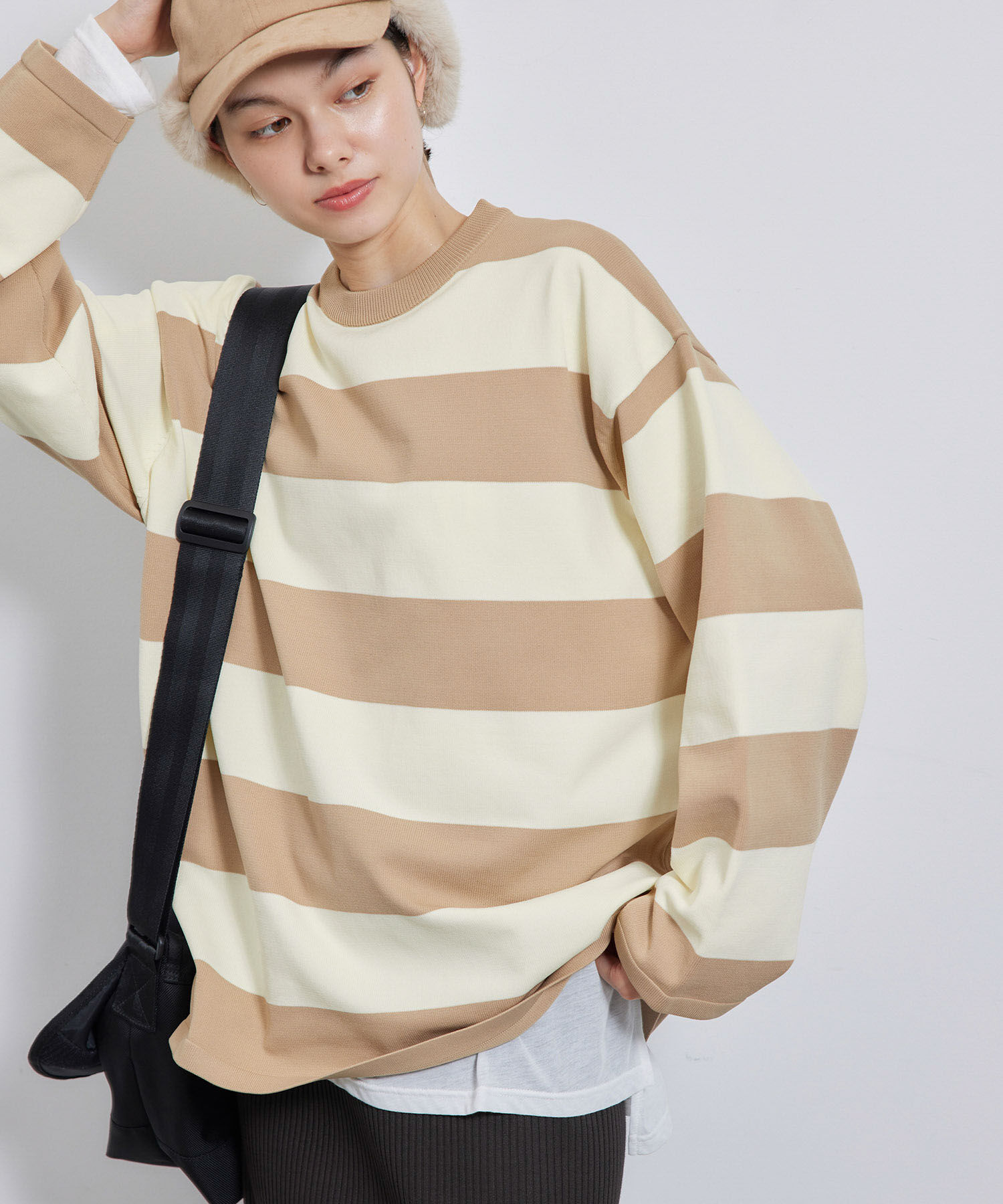 Rope&rsquo;Picnic「太ボーダーニットプルオーバー」|ニット・セーター|