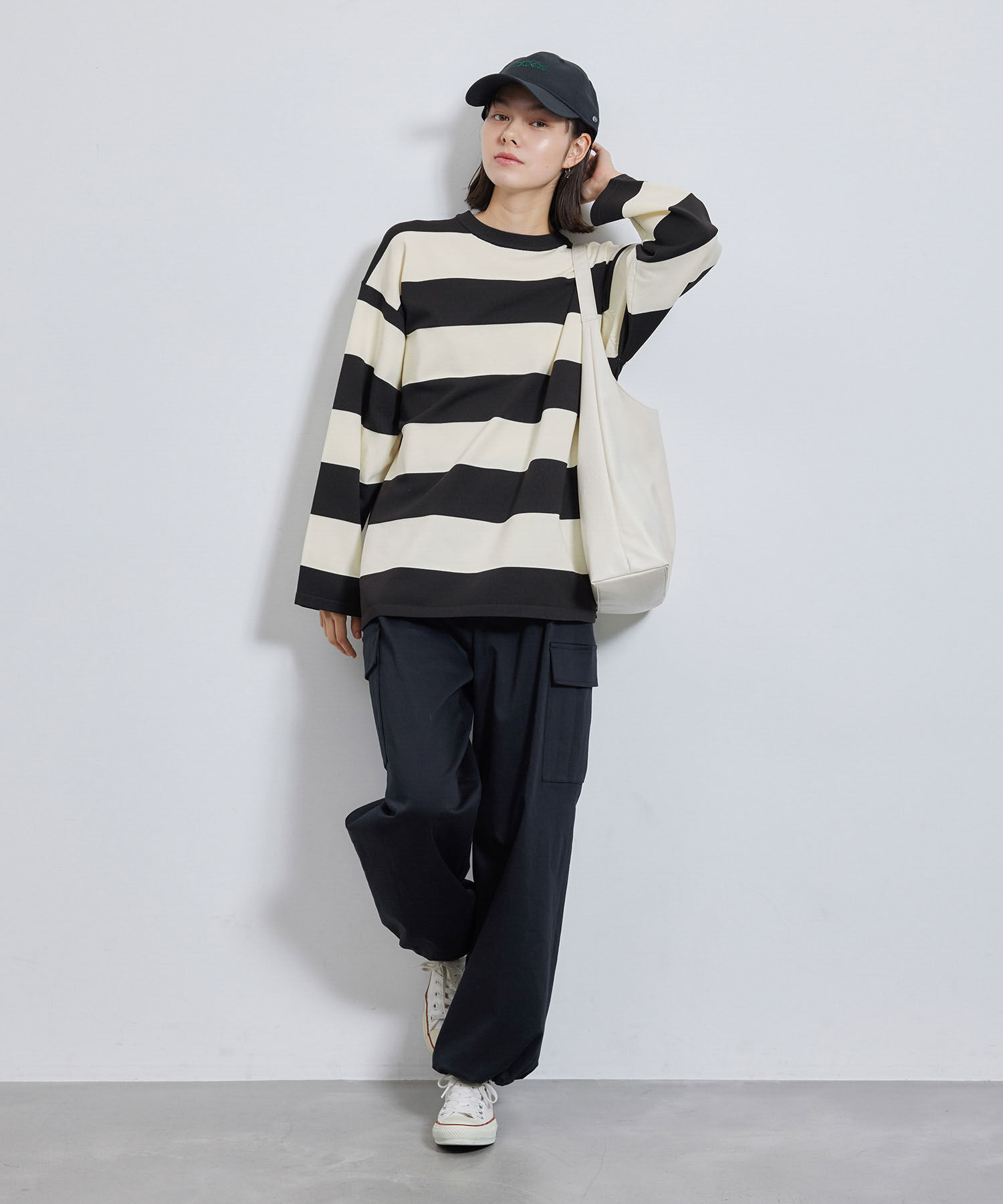 Rope&rsquo;Picnic「太ボーダーニットプルオーバー」|ニット・セーター|