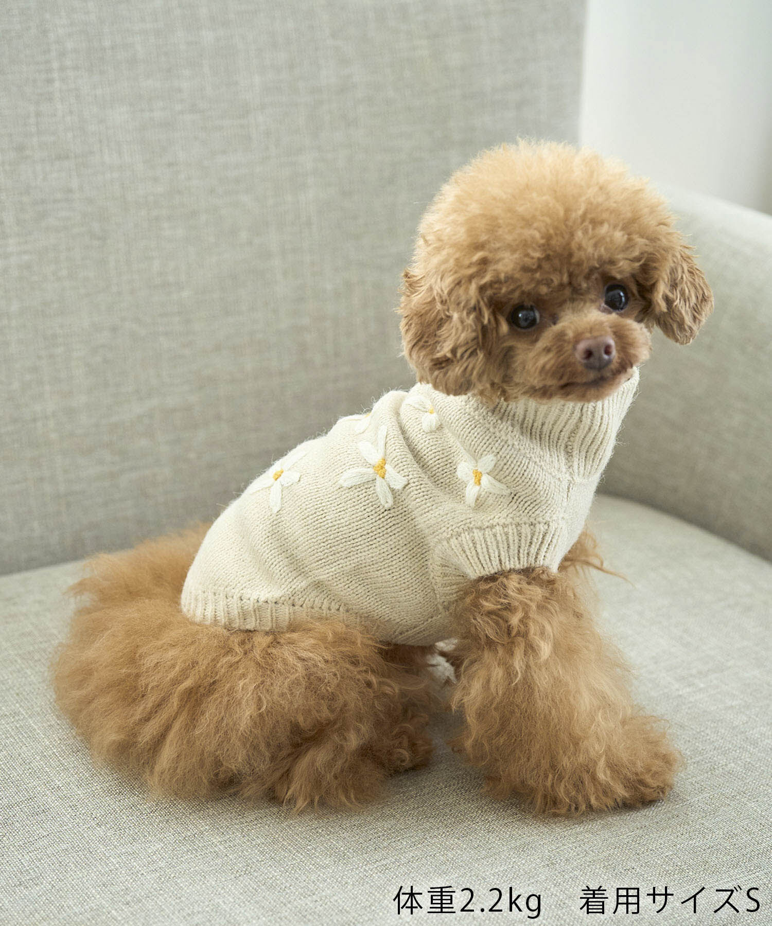 ROPE PICNIC PASSAGE「【DOG】フラワーモチーフニット」|その他|