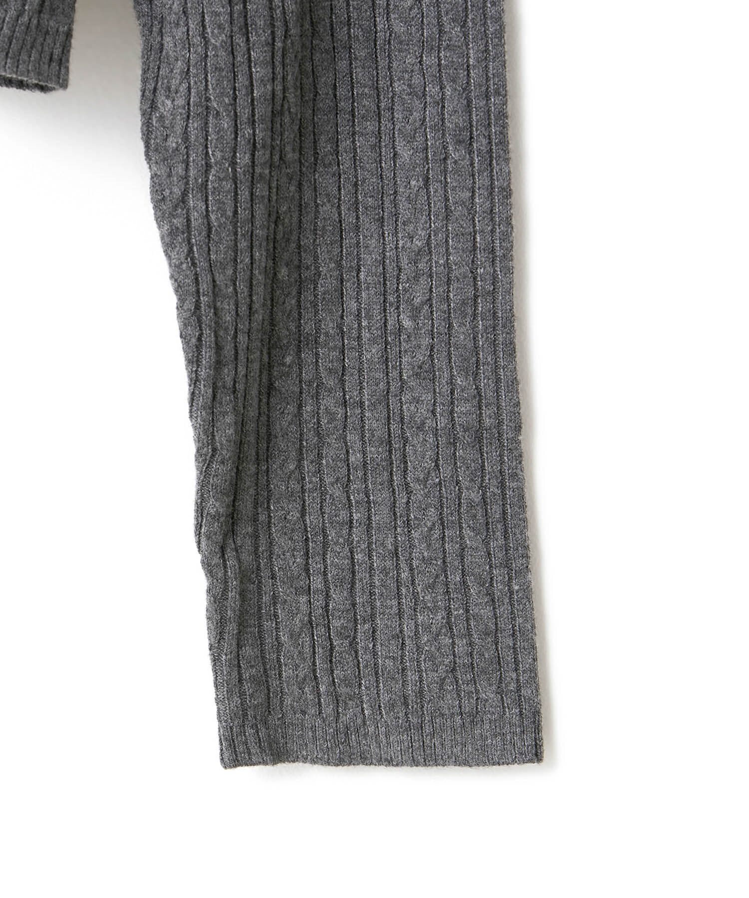 Rope&rsquo;Picnic「ケーブル編みショート丈ニットカーディガン」|カーディガン|