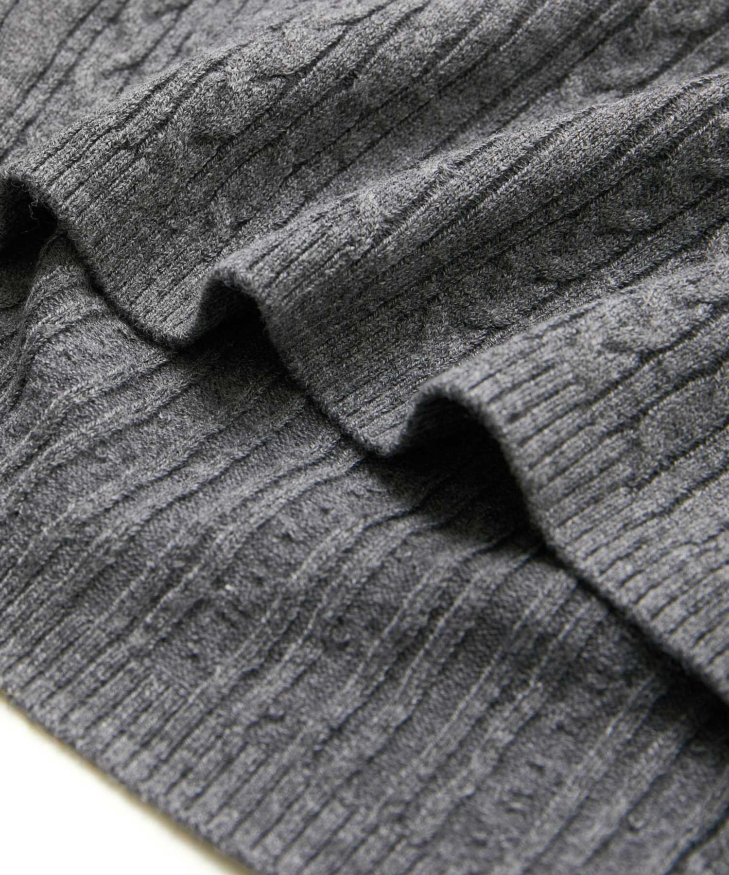 Rope&rsquo;Picnic「ケーブル編みショート丈ニットカーディガン」|カーディガン|