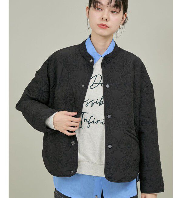 ROPE' PICNIC R「デイジーキルティングブルゾン/リンクコーデ」|ブルゾン・スタジャン|クロメイン