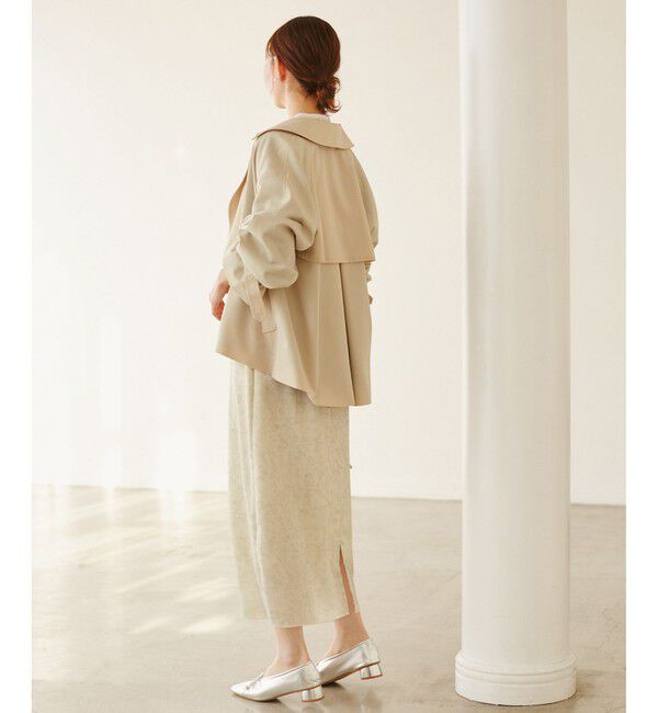 Rope&rsquo;Picnic「【YOKU MOKU/ヨックモック&times;ROPE' PICNIC】ショートトレンチコート/撥水・花粉ガード」|トレンチコート|