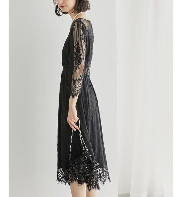 Rope&rsquo;Picnic「【Mon E&rsquo;toile/モンエトワール】【結婚式にも】レースDRESS」|ドレス|