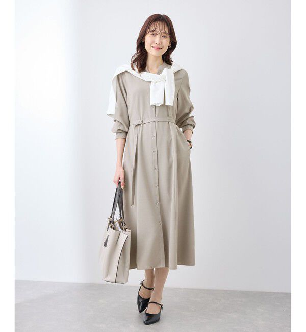 Rope&rsquo;Picnic「【3サイズ展開】配色アソートシャツワンピース」|ワンピース|