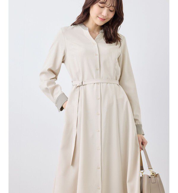 Rope&rsquo;Picnic「【3サイズ展開】配色アソートシャツワンピース」|ワンピース|