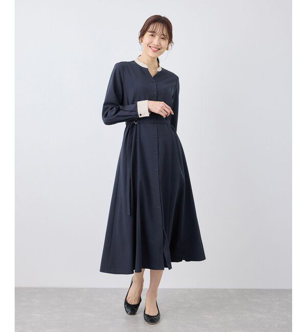 Rope&rsquo;Picnic「【3サイズ展開】配色アソートシャツワンピース」|ワンピース|