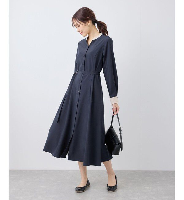 Rope&rsquo;Picnic「【3サイズ展開】配色アソートシャツワンピース」|ワンピース|