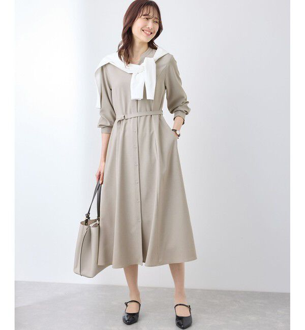 Rope&rsquo;Picnic「【3サイズ展開】配色アソートシャツワンピース」|ワンピース|