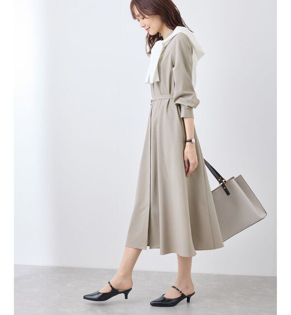 Rope&rsquo;Picnic「【3サイズ展開】配色アソートシャツワンピース」|ワンピース|