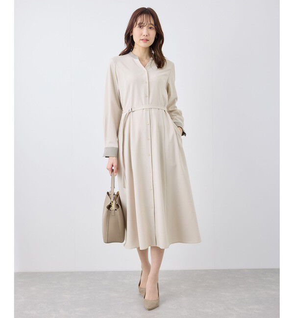 Rope&rsquo;Picnic「【3サイズ展開】配色アソートシャツワンピース」|ワンピース|