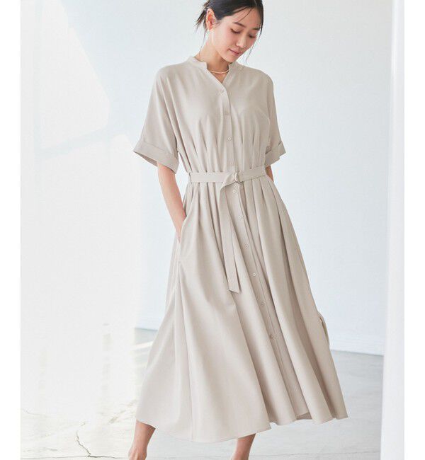 Rope&rsquo;Picnic「【3サイズ展開】シャツコンシャス半袖ワンピース」|ワンピース|